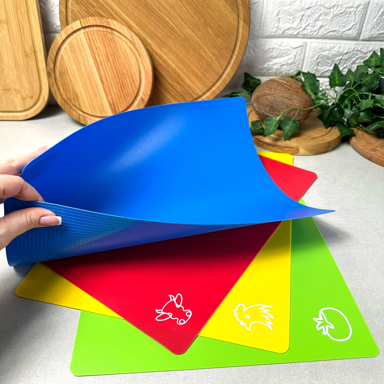 Набір гнучких кухонних дошок 4 шт Eurogold