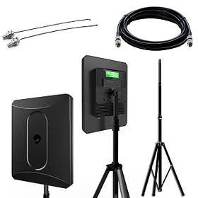 Комплект посилювач сигналу ALIENTECH DEIMOX Signal Booster Range Extender з кабелем RG-8 20 метрів,