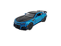 Машинка металева Chevrolet Camaro AutoExpert Шевроле Камаро синя звук світло 16*5*6 см (GT-1934), фото 3