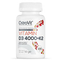 Витамины D3 4000 + K2 OstroVit (100 таблеток)