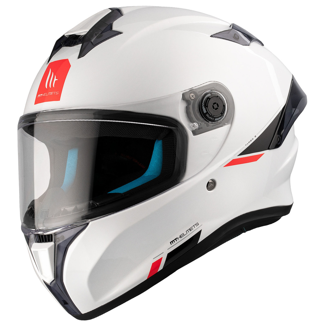 Мотошолом MT Targo S Solid A0 Gloss White ECE2206 XXS