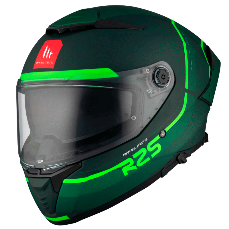 Мотошолом MT THUNDER 4 SV R25 C6 Matt Green XS