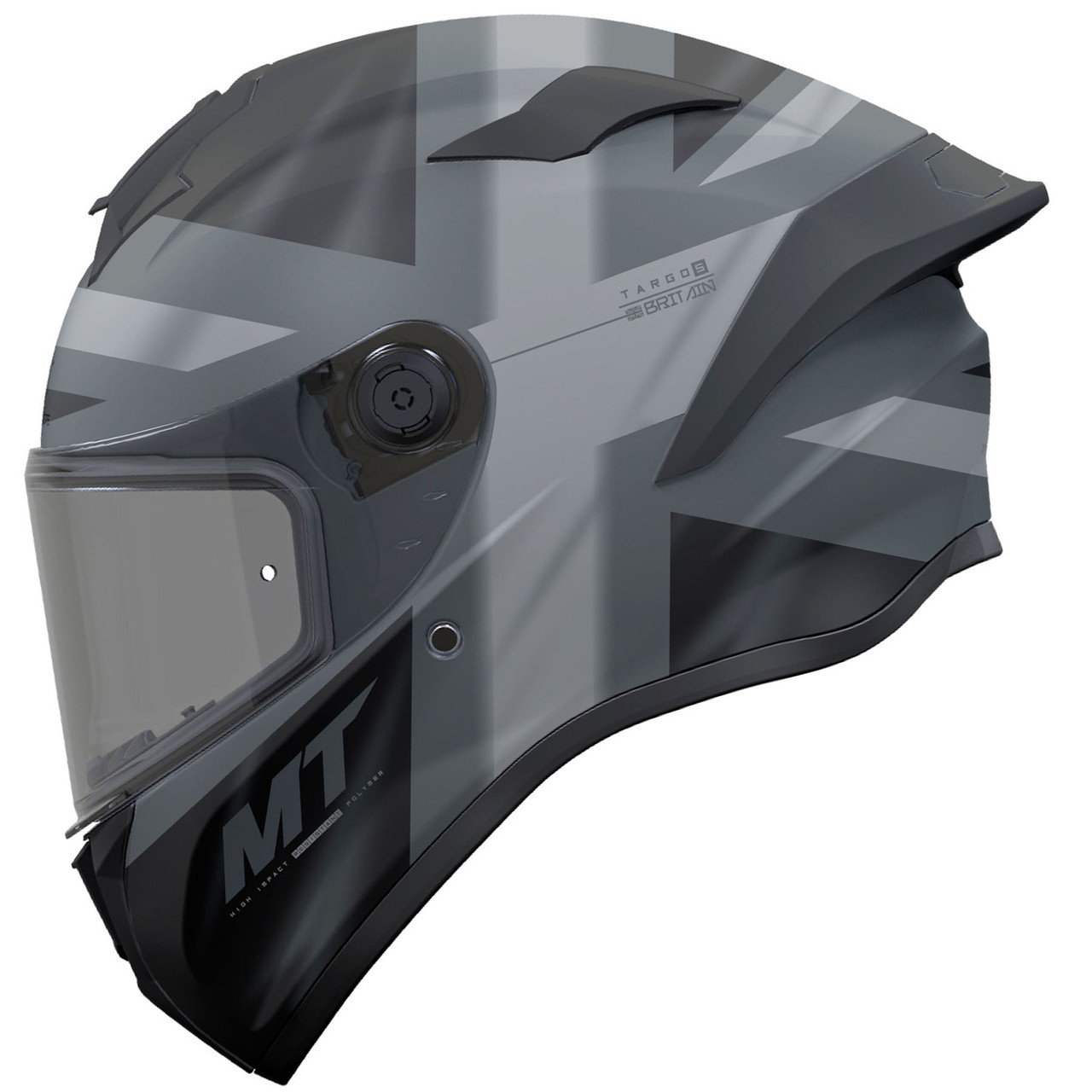 Мотошолом MT Targo S Britain C2 Matt Grey ECE2206 XXS