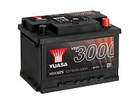 Батарея аккумуляторная Yuasa YBX3000 SMF 12В 60Ач 550А(EN) R+, арт.: YBX3075, Пр-во: Yuasa