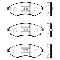 Тормозные колодки дисковые передние, комплект, арт.: SP1048, Пр-во: Sangsin