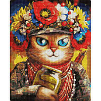 Toys Алмазна мозаїка "Кошка Захисниця" ©Маріана Пащук DBS1032, 40х50 см
