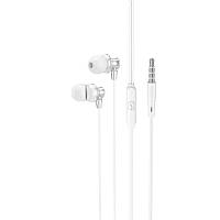 Навушники HOCO Delighted METAL universal earphones with microphone M98 silver