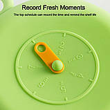 Багаторазові кришки для зберігання харчових продуктів 3 шт COVER/205 Зелений SV227, фото 2