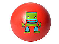 Мяч детский игровой 5 дюймов Робот вес 40г красный MS 1910 ТМ КИТАЙ OS