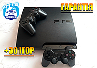 Playstation 3 Slim + 30 Ігор (PS3 + 2 Джойстика)