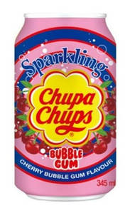 Chupa Chups Cherry Bubble Gum 345ml 1/24