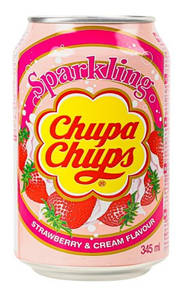 Chupa Chups Strawberry & Cream 345ml 1/24