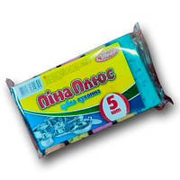 Губка кухонна крупнопориста для миття посуду Максі піна плюс (Vivat) 5 шт/уп.