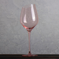 Набор бокалов (6 шт.) для вина нежно-розового цвета 500 мл