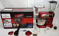 Кухонний комбайн Crownberg CB-3404 3в1 2200 Вт тістоміс мясорубка блендер потужний червоний