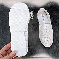 Жіночі текстильні мокасини білі сітка Gipanis Україна 4396, фото 2