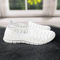 Жіночі текстильні мокасини білі сітка Gipanis Україна 4396, фото 3