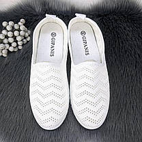 Жіночі текстильні мокасини білі сітка Gipanis Україна 4396, фото 5