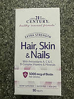 Комплекс витаминов для волос и кожы, 21 Century Hair, Skin Nails 90 tab