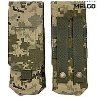 Подсумок на 2 магазина АК закрытый мягкий Пиксель ММ-14 (olive) IRR Cordura 500 D MELGO