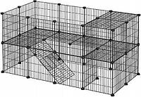 Клетка манеж Songmics 71 x 73 x 143 см вольер для кроликов грызунов щенков и котят