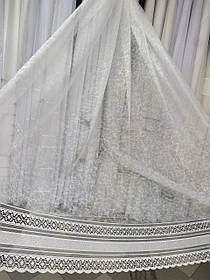 Тюль жакард на метраж 2,8 м різні кольори - айворі