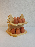 Деревянный лоток для яиц, Декоративный лоток для яиц. Пасхальная подставка под яйца,.