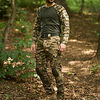 Тактический военный демисезонный комплект формы 2 в 1/ Комплект униформы кофта + штаны для мужчин/ Пиксель M