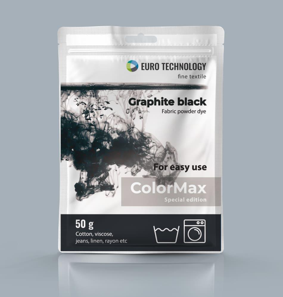 Серія ColorMax «Graphite black» чорна фарба - барвник для тканини, 50 г