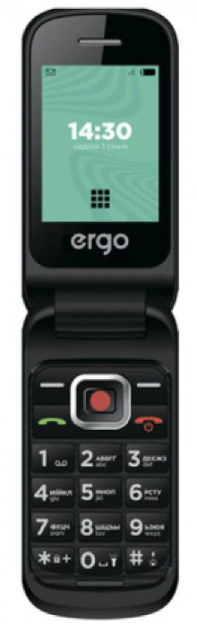 Телефон ERGO F241 DS Black UA UCRF