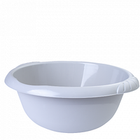 Таз "Євро" круглий пластиковий 5л 33*31*12см світло-сірий Алеана