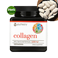 Youtheory, Collagen, колаген, 6000 мг, 120 таблеток (1000 мг у таблетці)