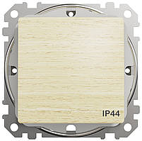 Перемикач одноклавішний береза Sedna IP44