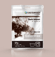 Серия ColorMax «Dark brown» темно-коричневая краска-краситель для ткани, 50 г