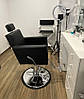 Крісло барбер для перукарні з підголівником КВАДРО BARBER перукарські крісла для барбершопа, фото 4