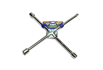 Ключ-хрест посилений, з центр. пластиною, хром 17X19X21X1/2 мм.