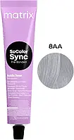 Краска для волос тонер Matrix PRE Bonded Socolor Sync, 90 мл 8AA