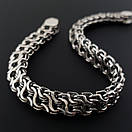 Срібний чоловічий браслет широкий рамзес (зворотний). Масивний срібний браслет ширина 1 см. Довжина 20,5 см, фото 9