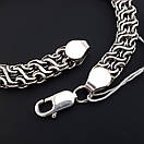 Срібний чоловічий браслет широкий рамзес (зворотний). Масивний срібний браслет ширина 1 см. Довжина 20,5 см, фото 6