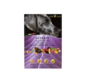 Печиво для собак Rolls Rocky Fantasy зі смаком помідорів, шпинату, куркуми та ванілі, 300 г