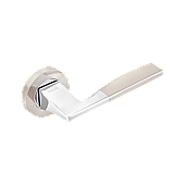 Ручка для дверей на розетці MVM STYLE Матовий нікель/Полірований хром (Z-1220 SN/CP)