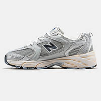 Кроссовки женские New Balance 530 серебристые, код MD-1356