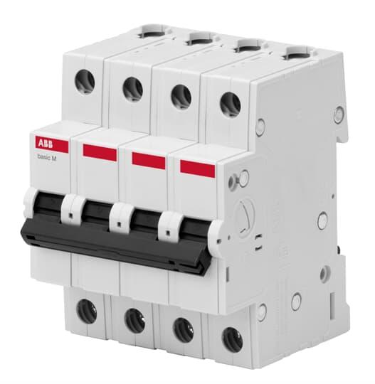 Автоматичний вимикач BMS414C63 4Р 63A С 4,5кА basic M ABB 2CDS644041R0634
