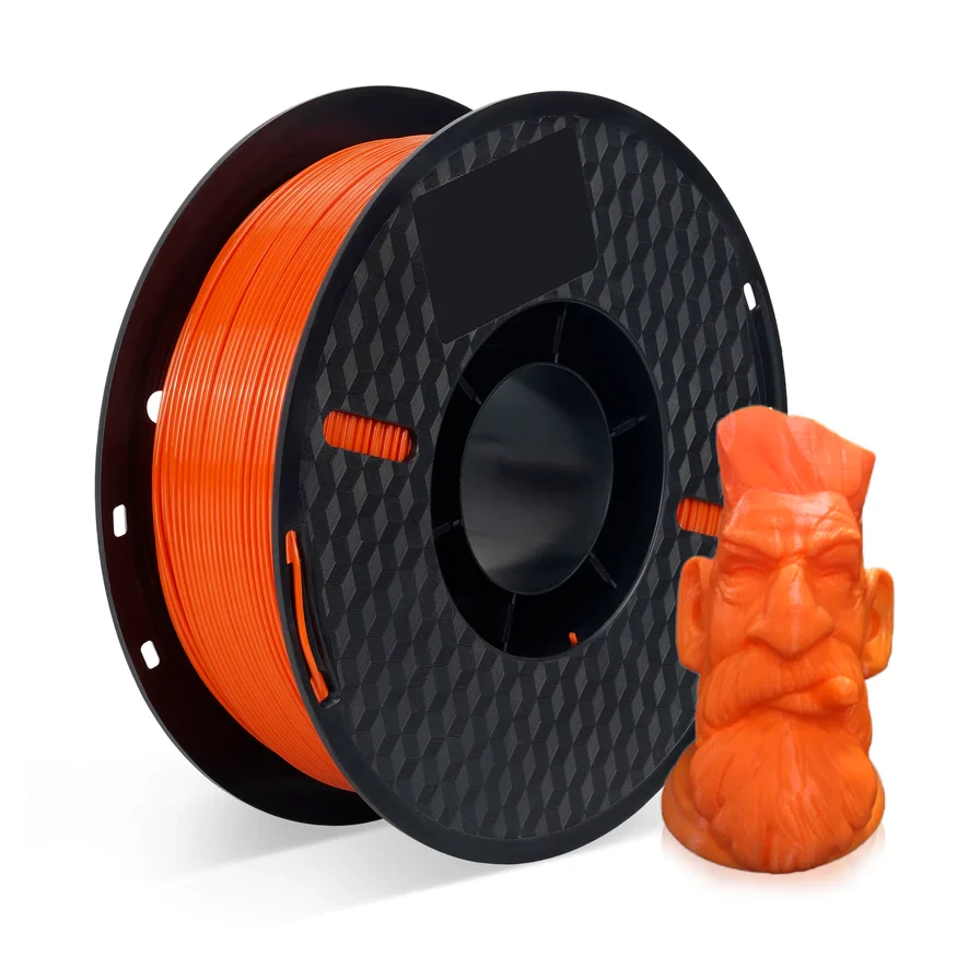 Пластик KINGROON PETG Orange, Classic Spool, 1.75мм, 1кг, 340м, H230-250°C, B70-90°C, Помаранчевий філамент для 3Д-друку, фото 1