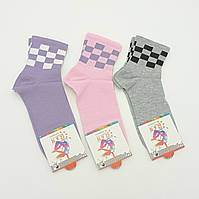 Набор женские коттоновые носки шашки 36-41 турецкие разноцветные носки
