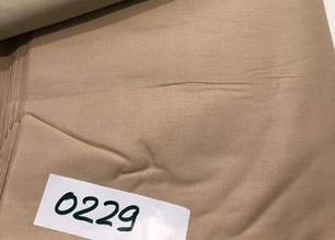 Сатин (бавовняна тканина) бежевий однотонний