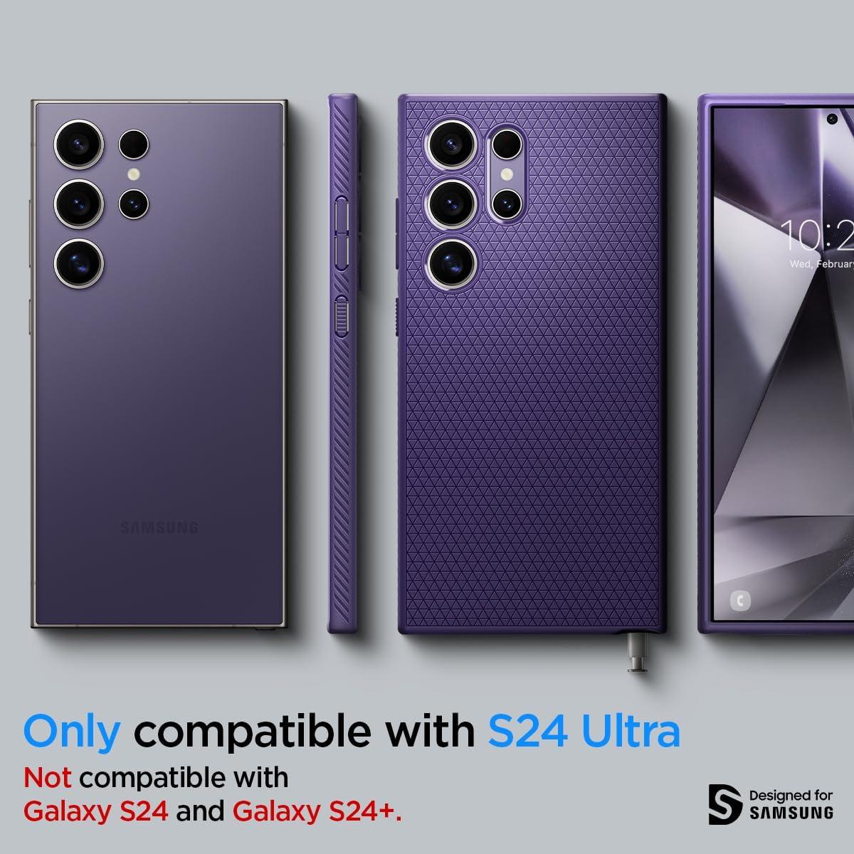 Чехол Spigen для Samsung Galaxy S24 Ultra Liquid Air, Deep Purple