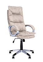 Компьютерное офисное кресло для руководителя Яппи Yappi Tilt PL-35 ткань PL-02 бежевый Новый Стиль (IM)