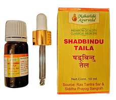 Шадбінду масло Shatbindu oil 10 мл - краплі в ніс - нежить, бронхіт, головні болі, гайморит, фронтит