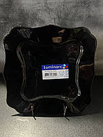 Тарілка десертна квадратна Luminarc Authentic Black 20,5 см